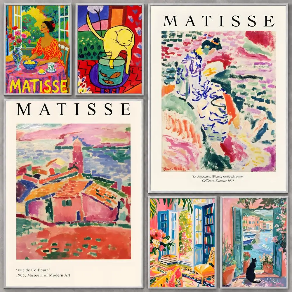 Artist Henri Matisse Poster HD Modern Aesthetic Wall Prints, Stylish Home Decor for Living Room Bedroom