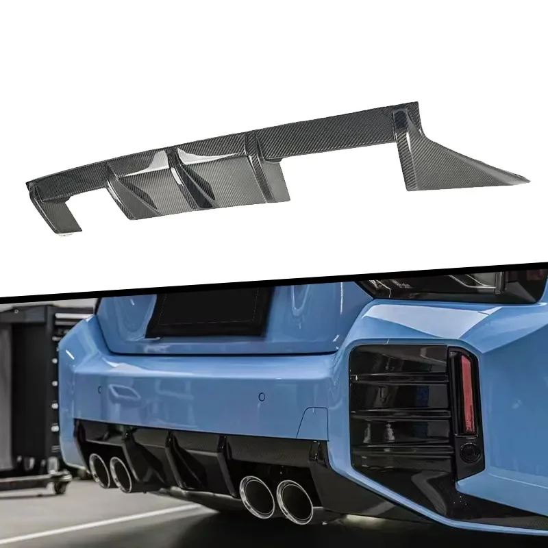 Factory Wholesale Carbon Fiber OEM Style Rear Diffuser Rear Bumper Lip Original Hole Mount for BMW M2 G87 2 Door