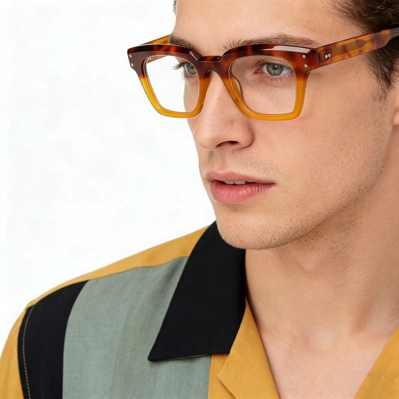 

Y.BBY-X High Quality Acetate Glasses Retro Men and Women Eyewear Fashion Optical Prescription Eyeglasses Frames