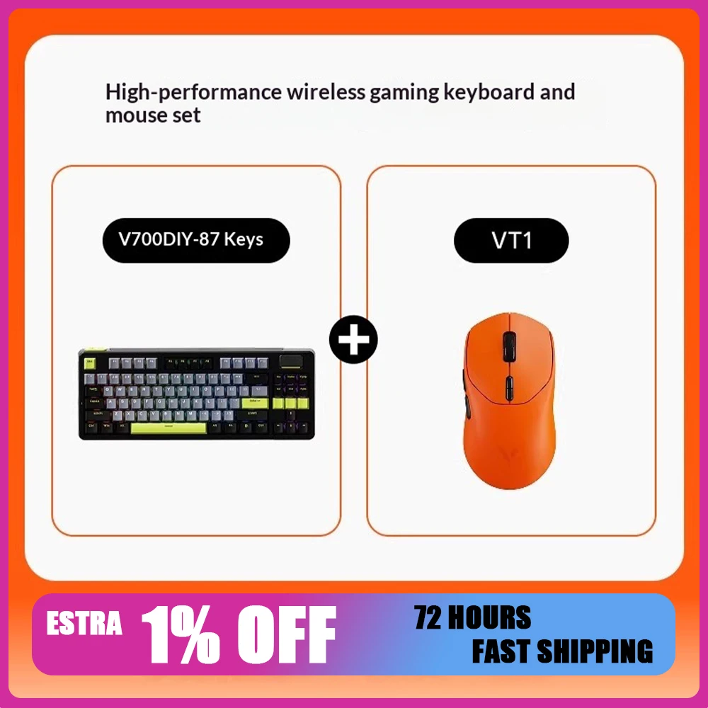 

Механическая клавиатура Rapoo V700DIY-87, три режима, 1 кГц, длительное время автономной работы, низкая задержка, RGB-подсветка, Gasket-крепление, Hot Swap, аксессуары для ПК