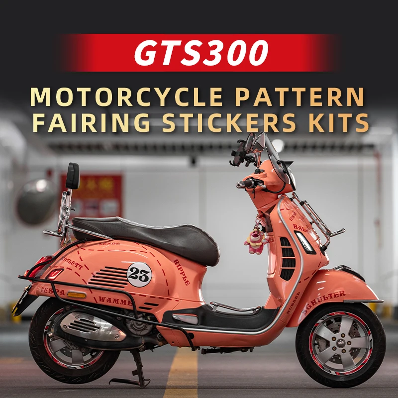 

Used For Vespa GTS300 Line Printing Protection Stickers Decoration Motorcycle Body Can Choose Color Bike Accessories Refit