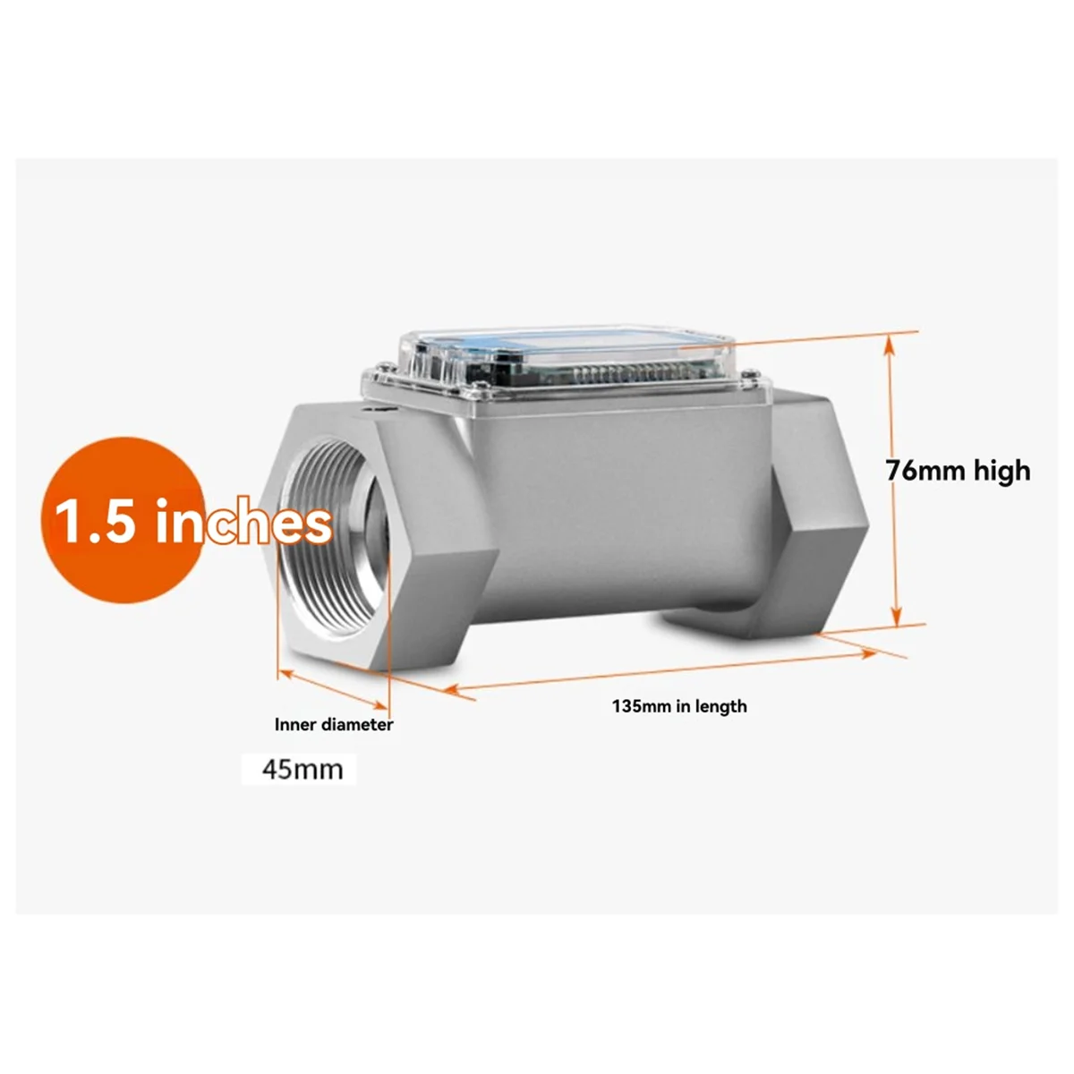 AA98 전자 터빈 유량계 디지털 액체 오일 고정밀 휴대용 산업용 유량 센서