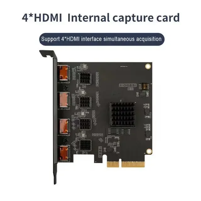 ACASIS livraison directe carte de Capture vidéo à 4 canaux pour jeu PCIe 1080p60 Vmix OBS Streaming