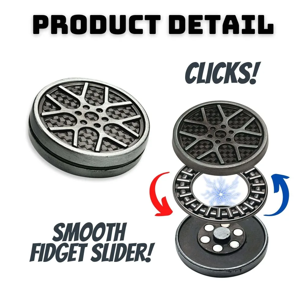 EDC Metall Magnetische Fidget Slider Spielzeug Erwachsene Stress Angst Relief Spielzeug Hand Spinner für Autismus Sensorischen Stress Relief Spielzeug Geschenke