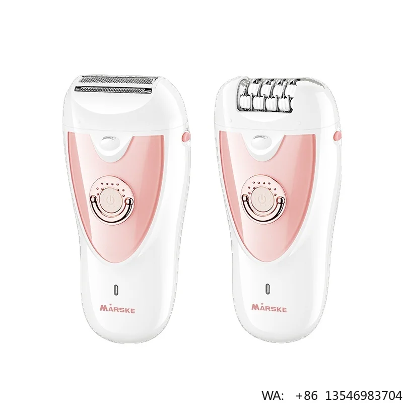 Electric Painless Safety 2in1 Lady Women Hair Remover Epilator for Body Facial Leg Use Household English Package