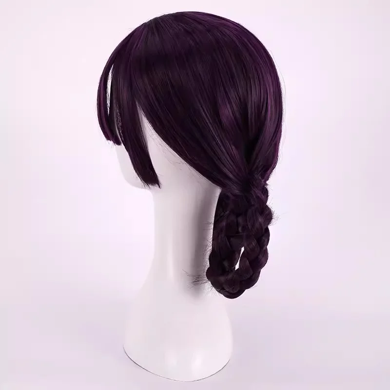 FGO Fate Grand Order Shuten douji Zombie Wig Cheongsam Braids Cosplay Synthetic Purple Hair Cosplay Wigs