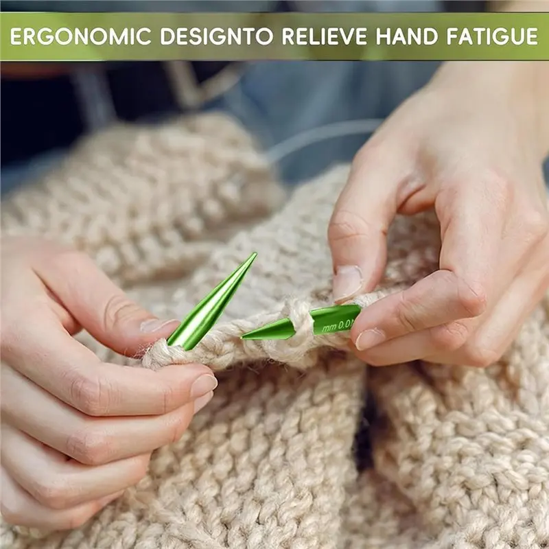 A25I-aluminium rondbreinaalden set verwisselbare 13 paar 4 inch aluminiumoxide naalden