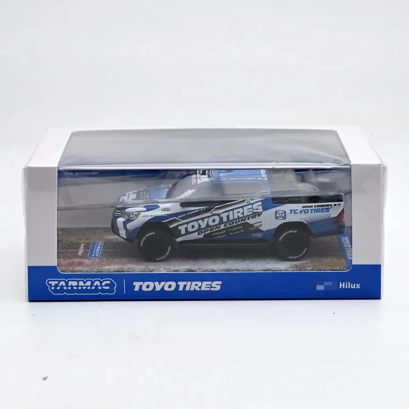TARMAC WERKT 1/64 Hilux Toyo Banden Legering Motorvoertuig Speelgoed spuitgieten Metalen Model Collectie Jongen Kerstcadeaus