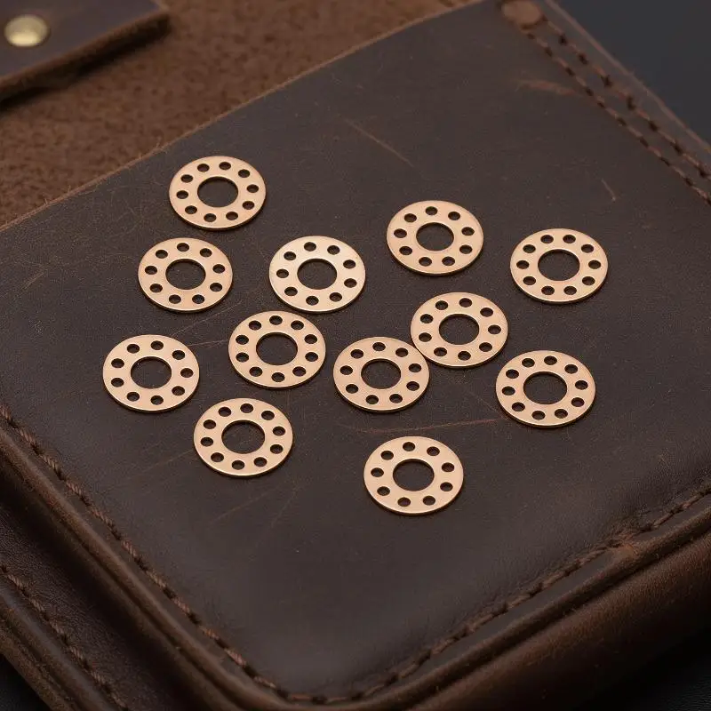 10x5.2x0.5mm/12x5.2x0.5mm/14x5.2x0.5mm 10Pcs Brass Washers For Folding Knife Gasket Oil Storage Repair Accessories