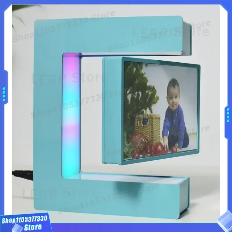 Magnetic Floating Picture Frame for Wall Decor Modern Minimalist Photo Display Light Suspension Art Holder Home Office