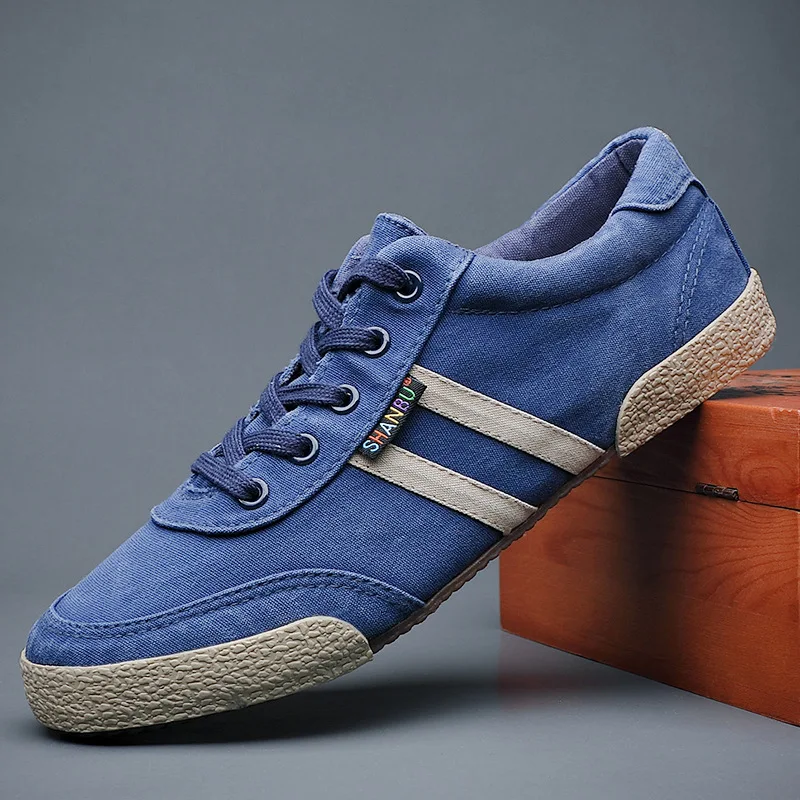 Classic Men's Vulcanized Shoes Brand Canvas Mens Casual Shoes  Breathable Soft Male Hard Wearing Board Shoes Tenis Marculino