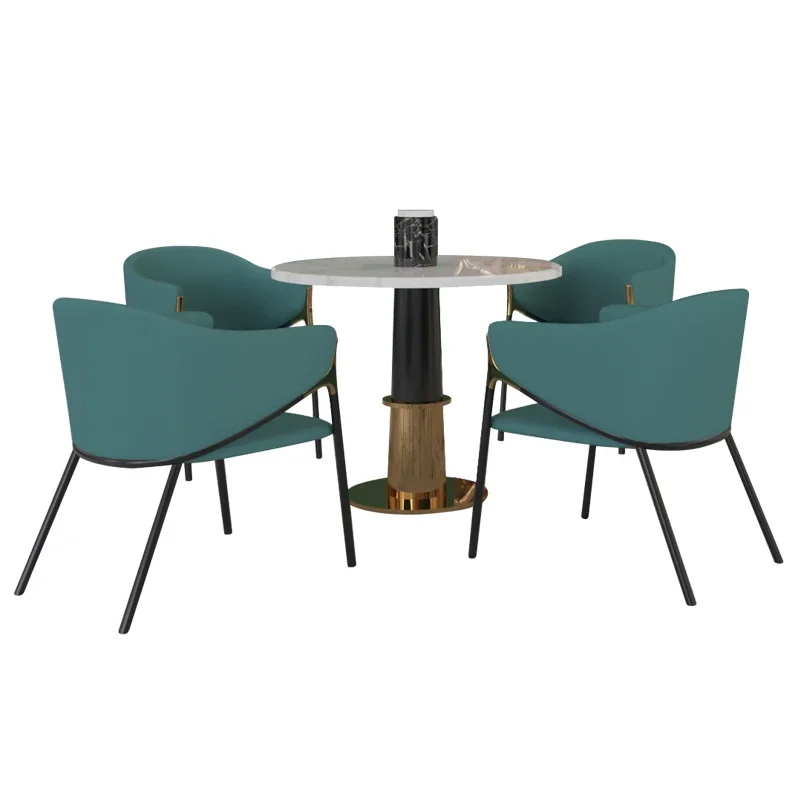 

~Negotiation Area Table and Chair Combination Modern Minimalist Reception Rest Area Light Luxury Negotiation