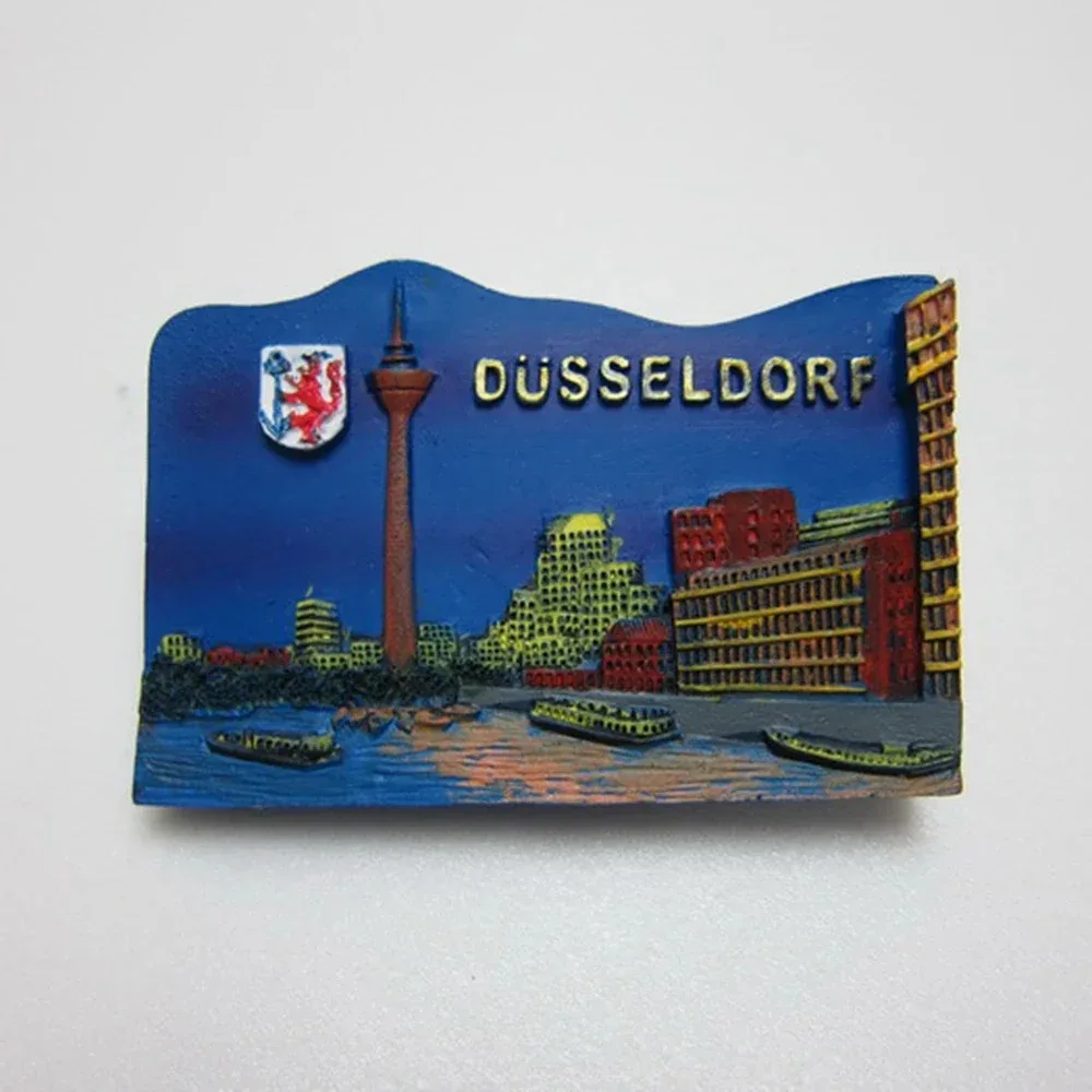 Handmade Resin Refrigerator Magnets for Home Decor, Germany, Dushen, Tourist Souvenirs, Magnetic Stickers, Creative Decoration