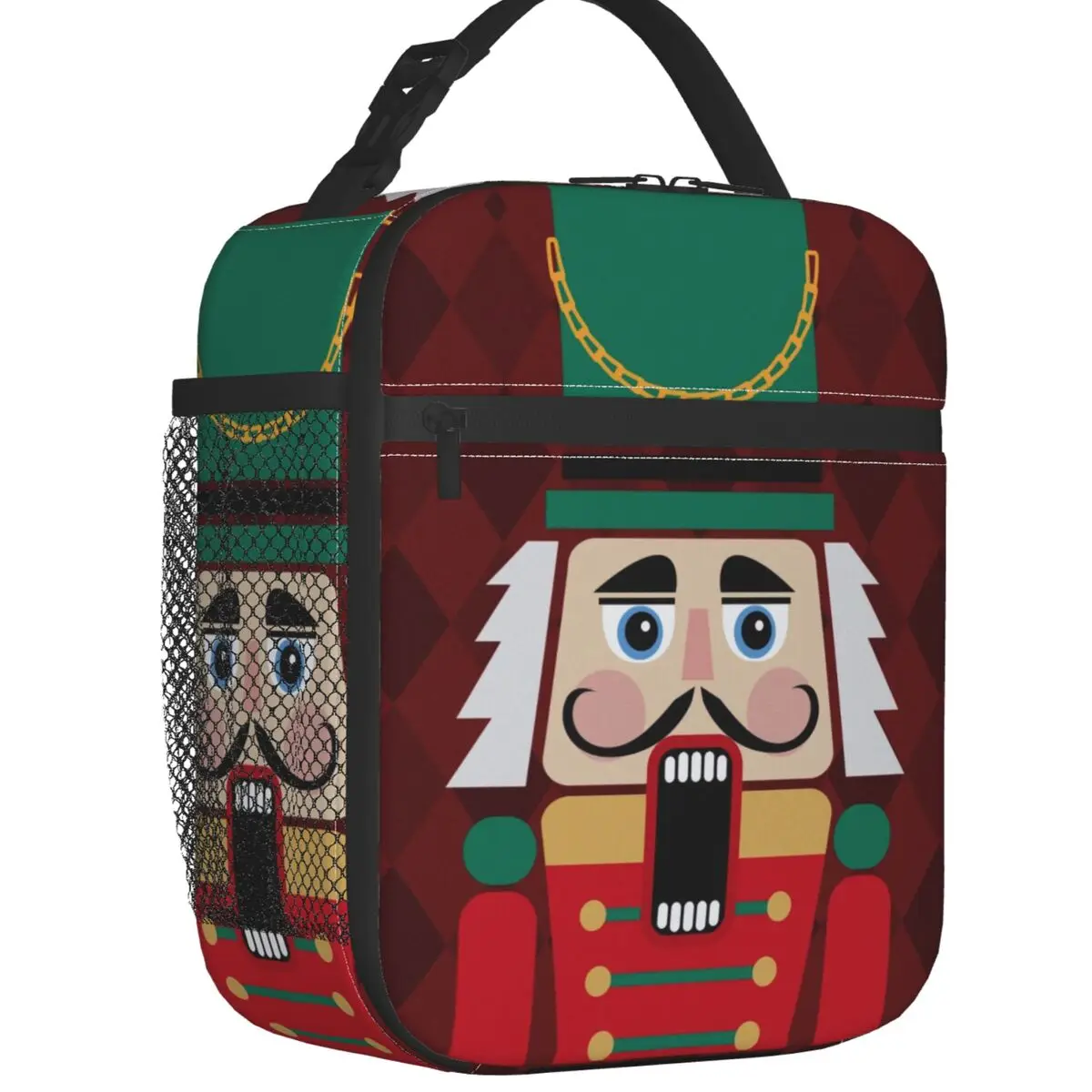 Custom Nutcracker Doll Lunch Bag Women Cooler Thermal Insulated Lunch Boxes for Children School