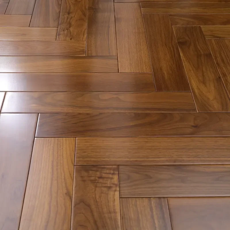 Custom Item, Contact Us High Quality Hardwood Engineered Flooring Herringbone Walnut Solid Wood Flooring