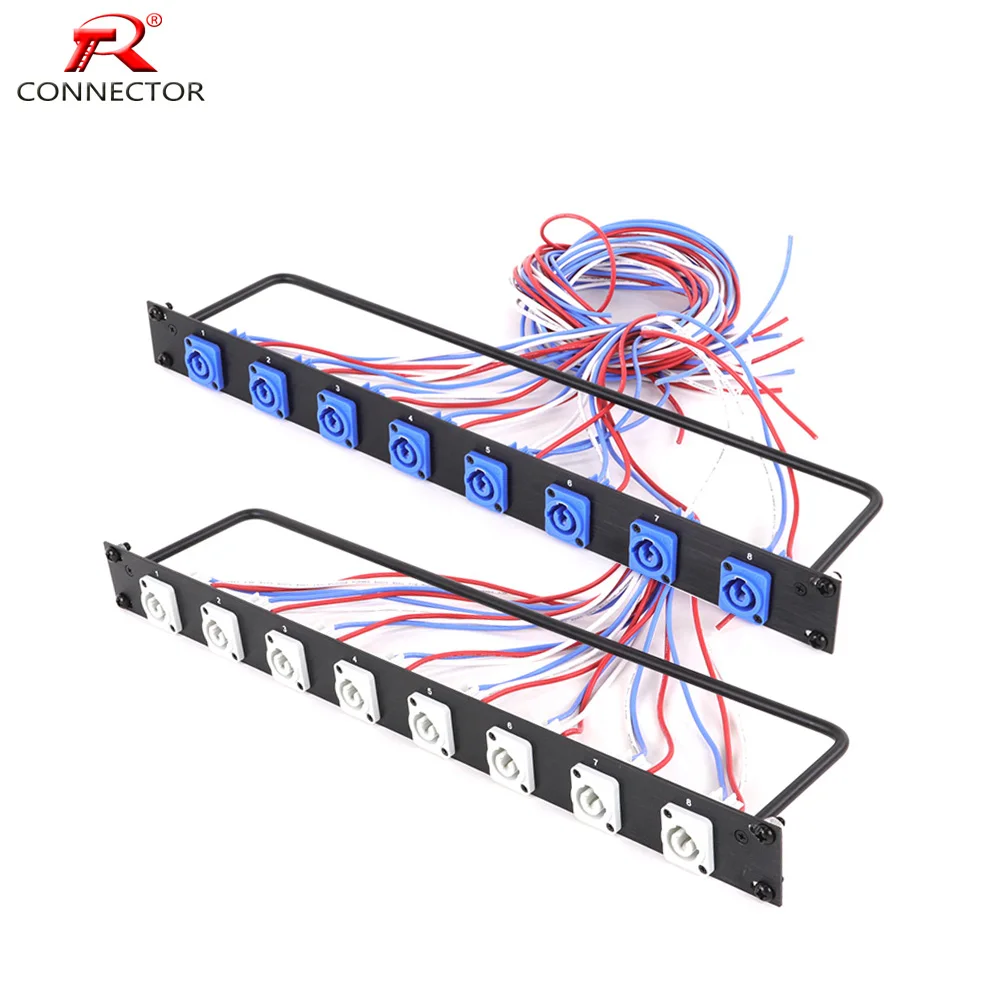 1pc AC Powercon Outlet Socket Panel Mount Holder 20A Powercon Chassis Connector 3pin NAC3MPA-1 NAC3MPB-1 Socket Wire Soldered