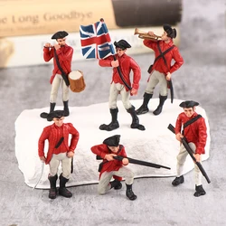 1PC Ship Model Accessories Simulated Soldier Models Toy Scene Decorations Medieval Musketry Infantry Musical Instrument Soldiers