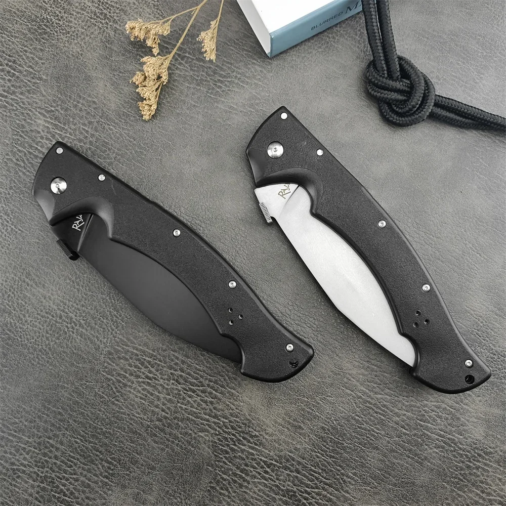 Outdoor Folding Knife High-Hardness 440C Steel Nylon Fiber Handle Tactical Camping Tool Rescue Self-Defense Military Knife