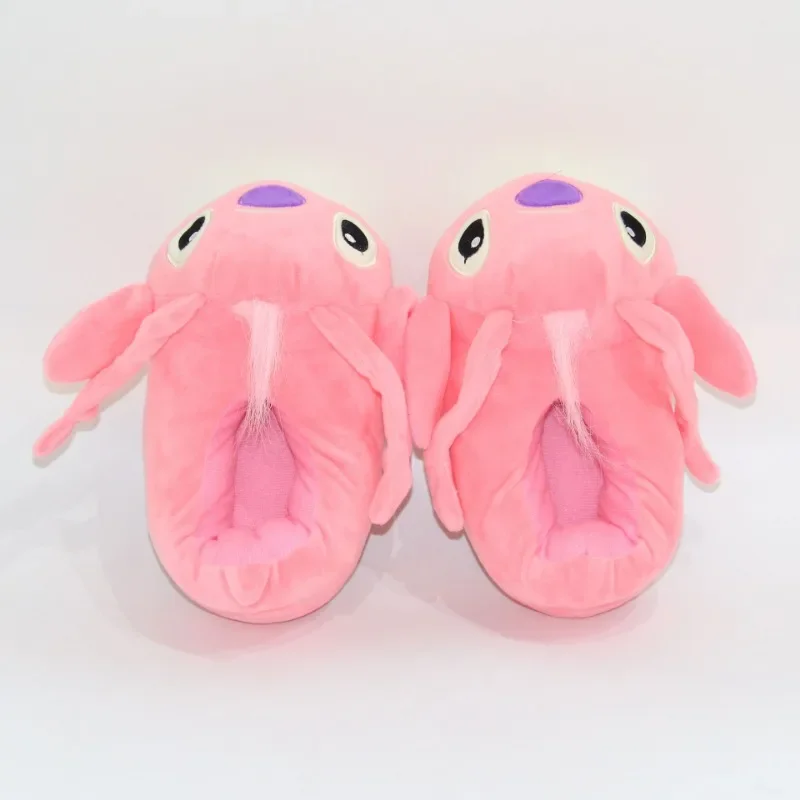 Disney Stitch Children Warm Cotton Slippers Fall and Winter 3-10 Years Old Baby Anime Stuffed Home Cotton Slipper Birthday Gifts