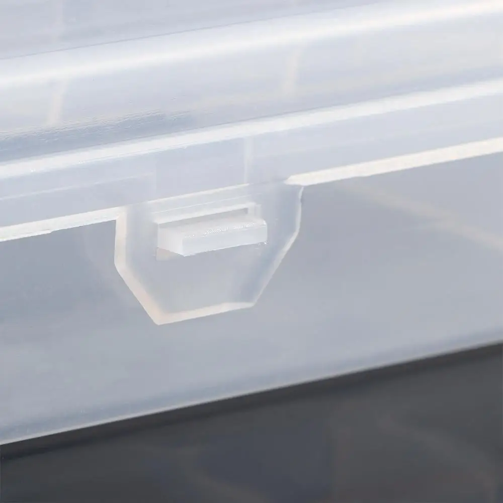 

Прозрачный пластиковый органайзер для рыболовных снастей с двумя отделениями, двусторонний, для хранения инструментов и приманок