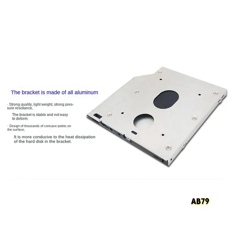 2 قطعة 9.0 مللي متر SATA القرص الصلب الثاني SSD القرص الصلب جميع الألومنيوم خليج بصري فائق النحافة