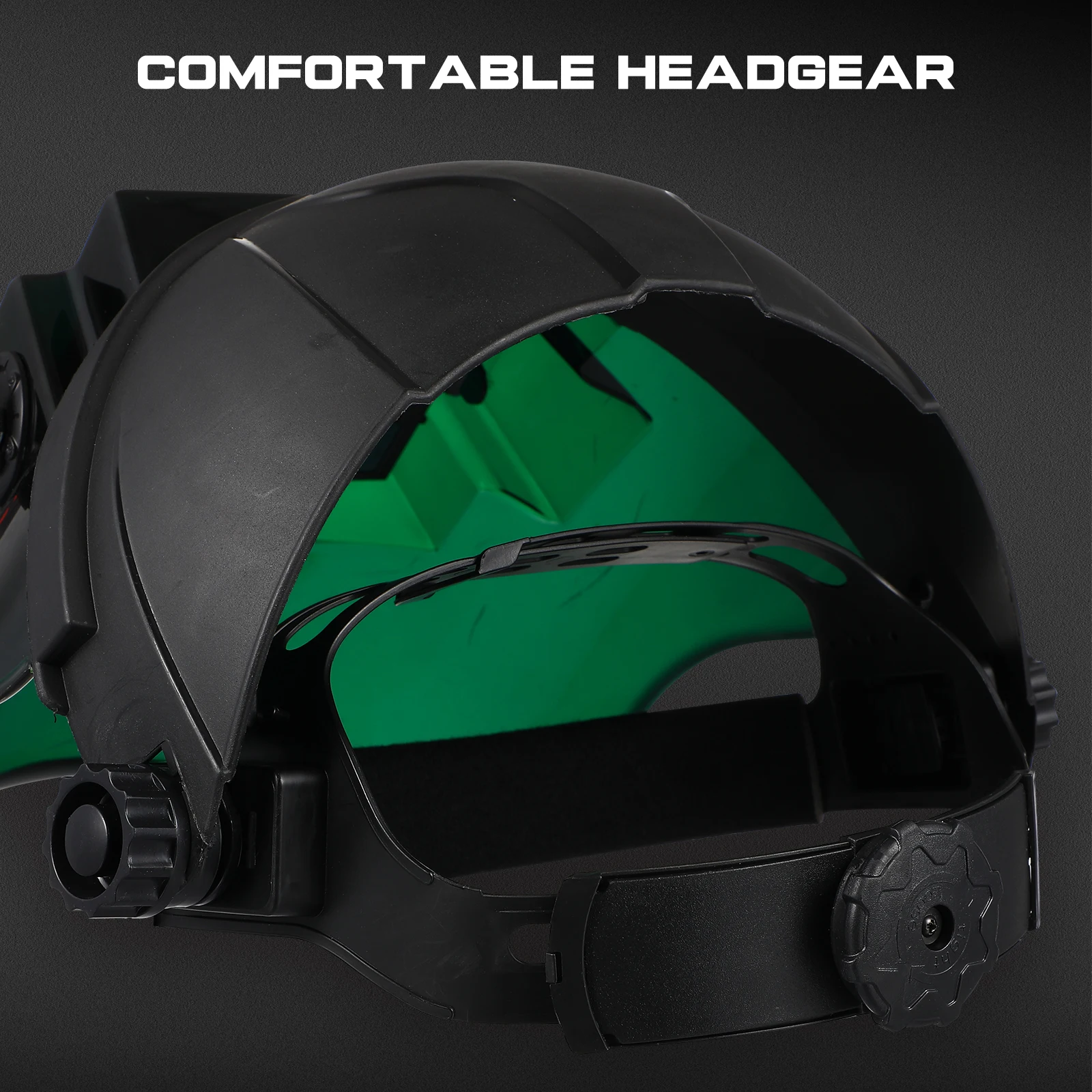 

Auto Darkening Mask Solar Rechargeable Welding PC Material Lightweight Eyes Harmful Rays Suitable Arc TIG