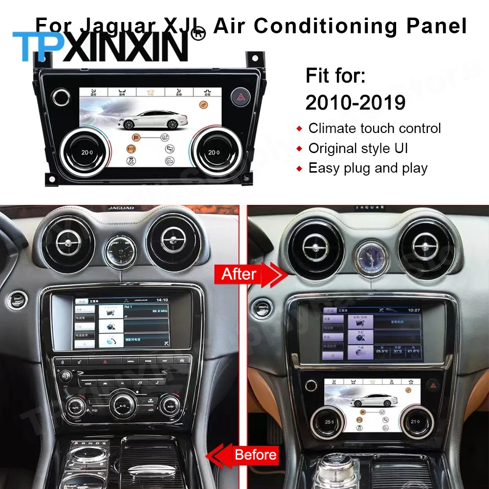 Air Conditioner Control For Jaguar XJL 2009 2010 2011 2012 2013 2014-2018 AC Panel Air Touch LCD Screen Condition Control Board