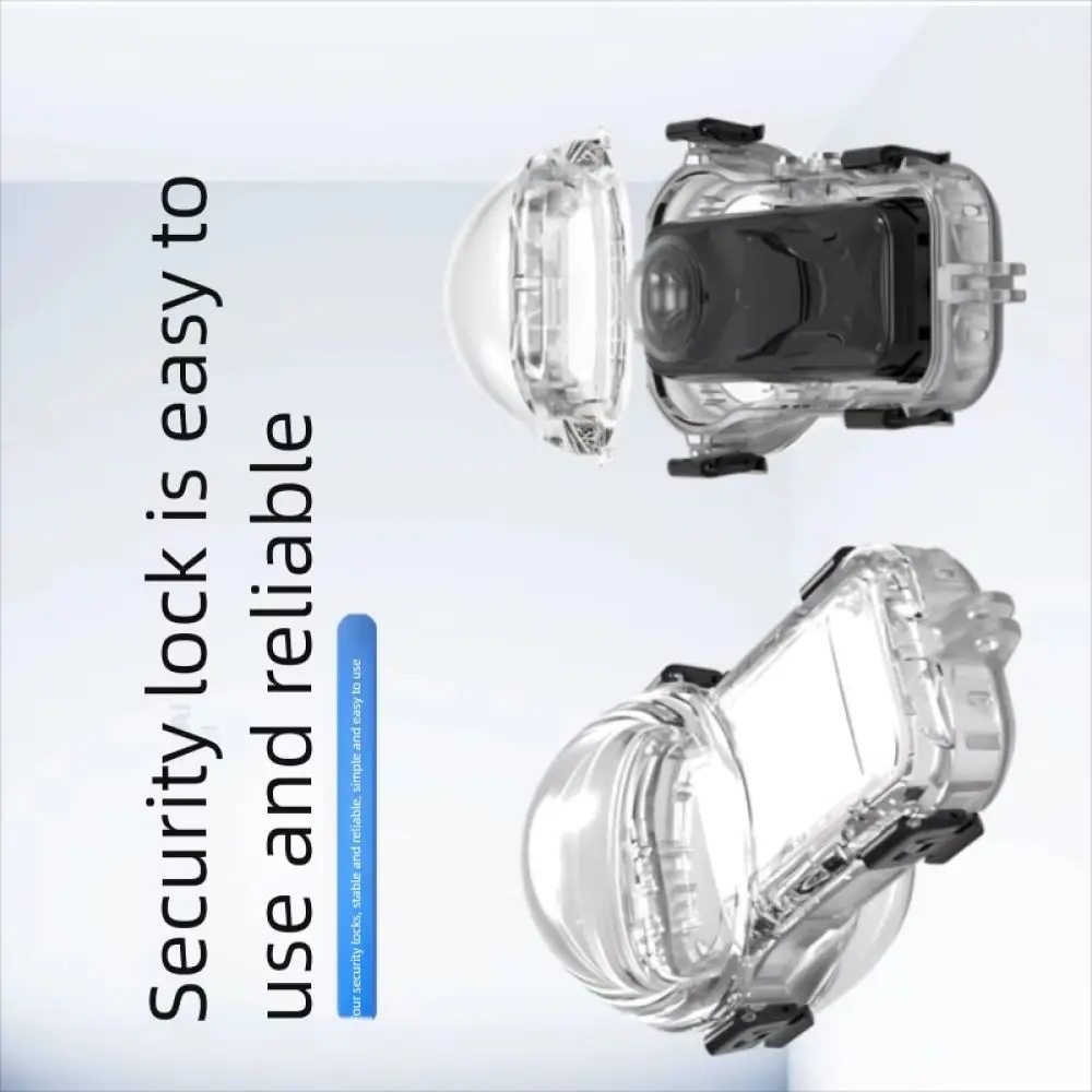 Full Stealth Dive Waterproof Case for Insta360 X5 Action Camera, 60M Waterproof Protective Housing, Camera Accessories