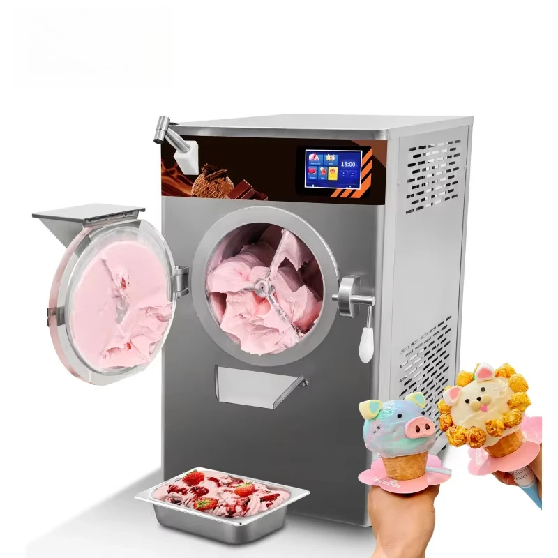 

Commercial Ice Cream Machine 48L/H Automatic Hard Ice Creme Roll Makers Gelato Ice Cream Making Machine For Business Sale Price