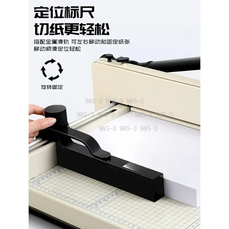 Heavy Duty A4 Manual Paper Trimmer, Hand Operated Paper Cutter for Photo and Document Cutting