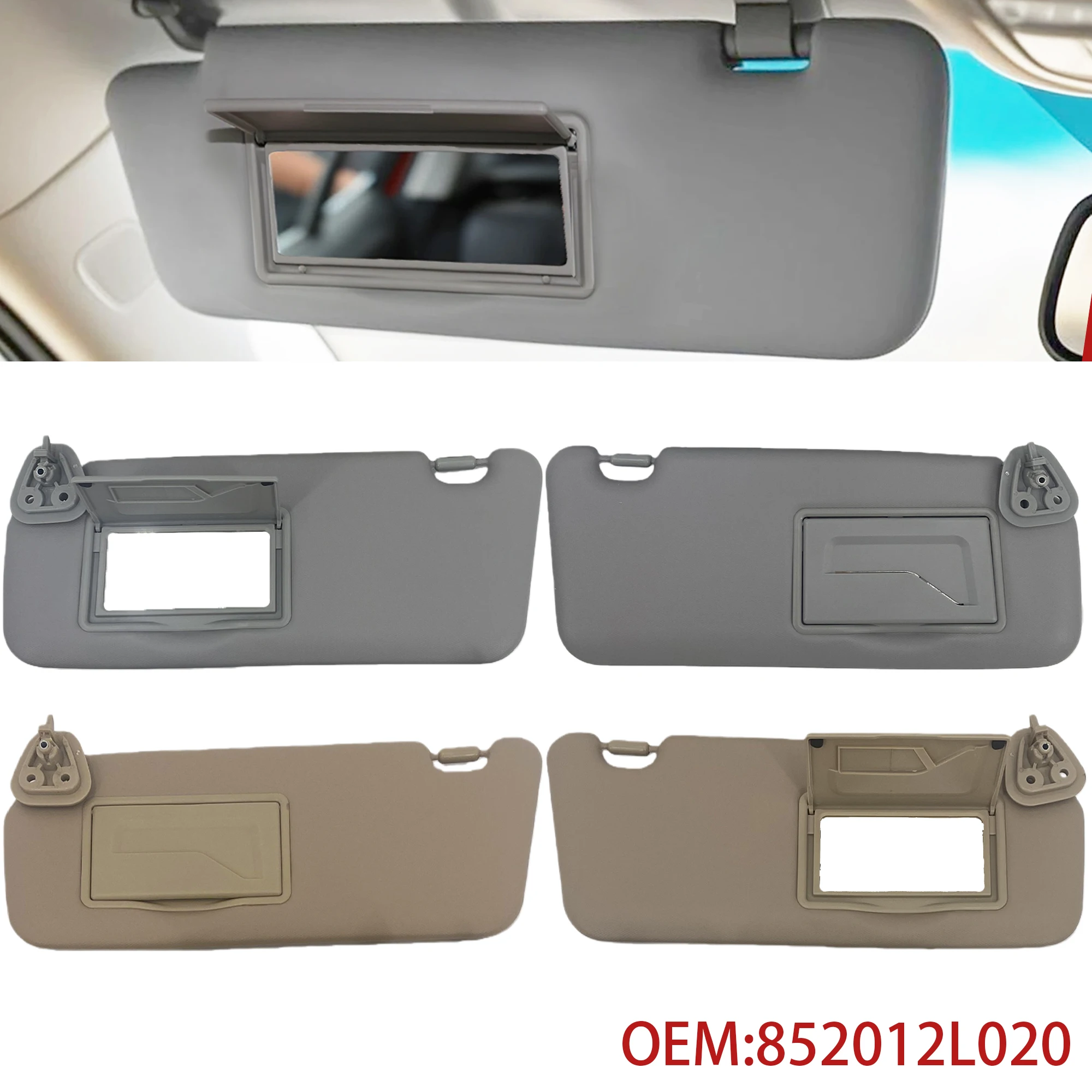

Car Sun Visor Replacement For Hyundai I30 I30CW 2008 2009 2010 2011 Front Inside Sunshade Panel Left And Right Side 852012L020