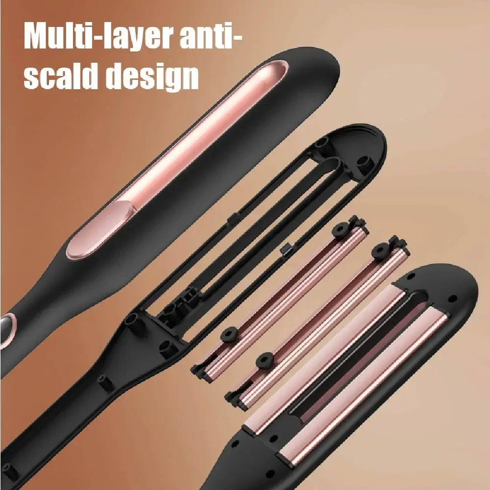

Professional LCD digital display curling iron, air curling device, hair care straightener.