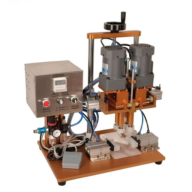 

Semi-automatic capping machine tightening device duckbill bottle plastic bottle capping machine spray