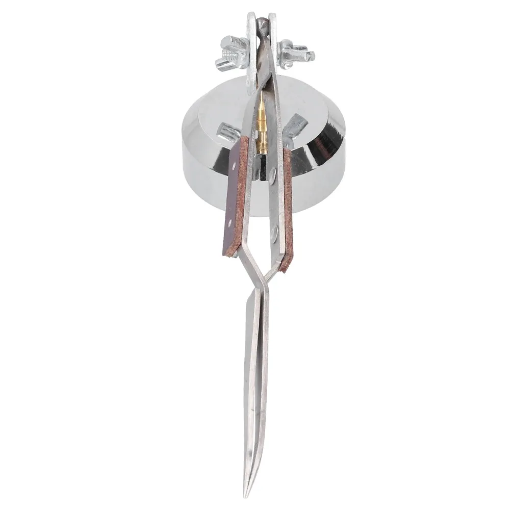 

Пинцет для пайки с металлическим основанием, вращение на 360 градусов, пинцет с изогнутым ртом и крестообразным фиксатором, устойчивое основание с прямым ртом