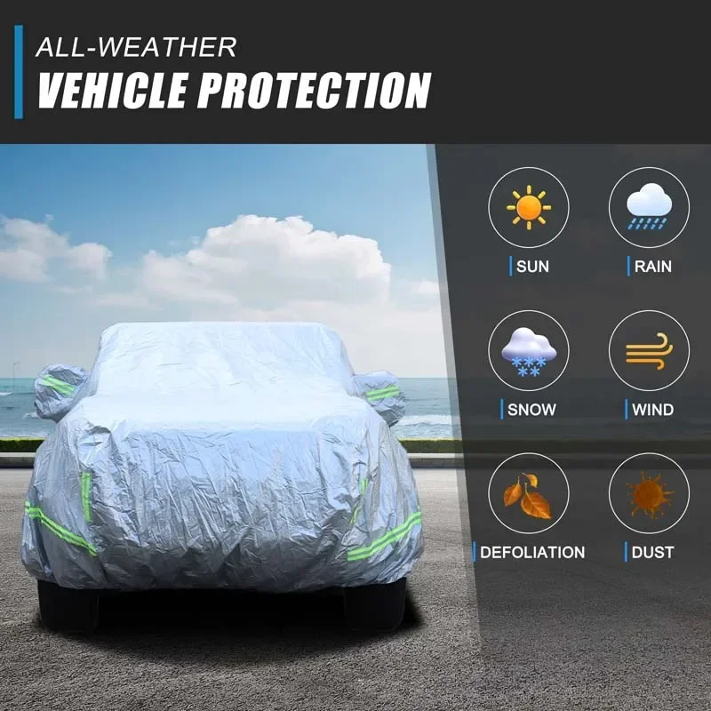 Para toyota land cruiser 250 prado lc250 2024 proteção ao ar livre capa completa do carro neve cobre acessórios exteriores à prova dwaterproof água