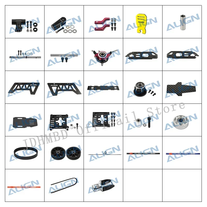 Align T-rex TB60 parts Main Rotor Housing Set  Main Blade Holder  Main Shaft Spindle For TB60 RC Helicopte