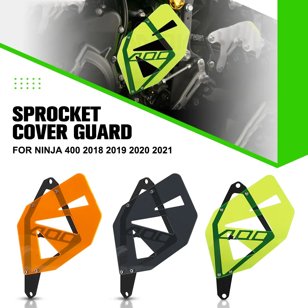 

Motorcycle Accessories Chain Guard Cover Front Sprocket Guard Protector For KAWASAKI NINJA 400 2018 2019 2020 2021 NINJA400