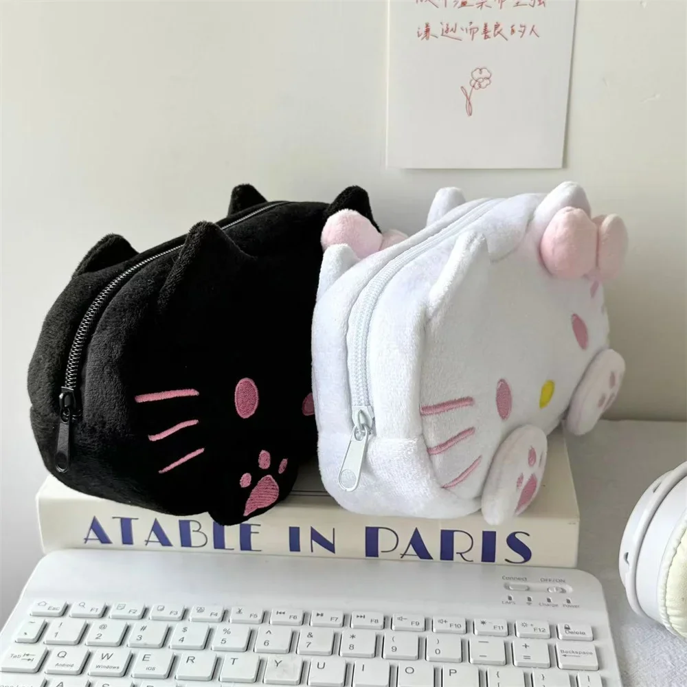لطيف الكرتون HelloKitty أفخم مقلمة موضة سعة كبيرة تخزين مكتب طالب حقيبة أدوات مكتبية الفتيات حقيبة مستحضرات تجميل الهدايا
