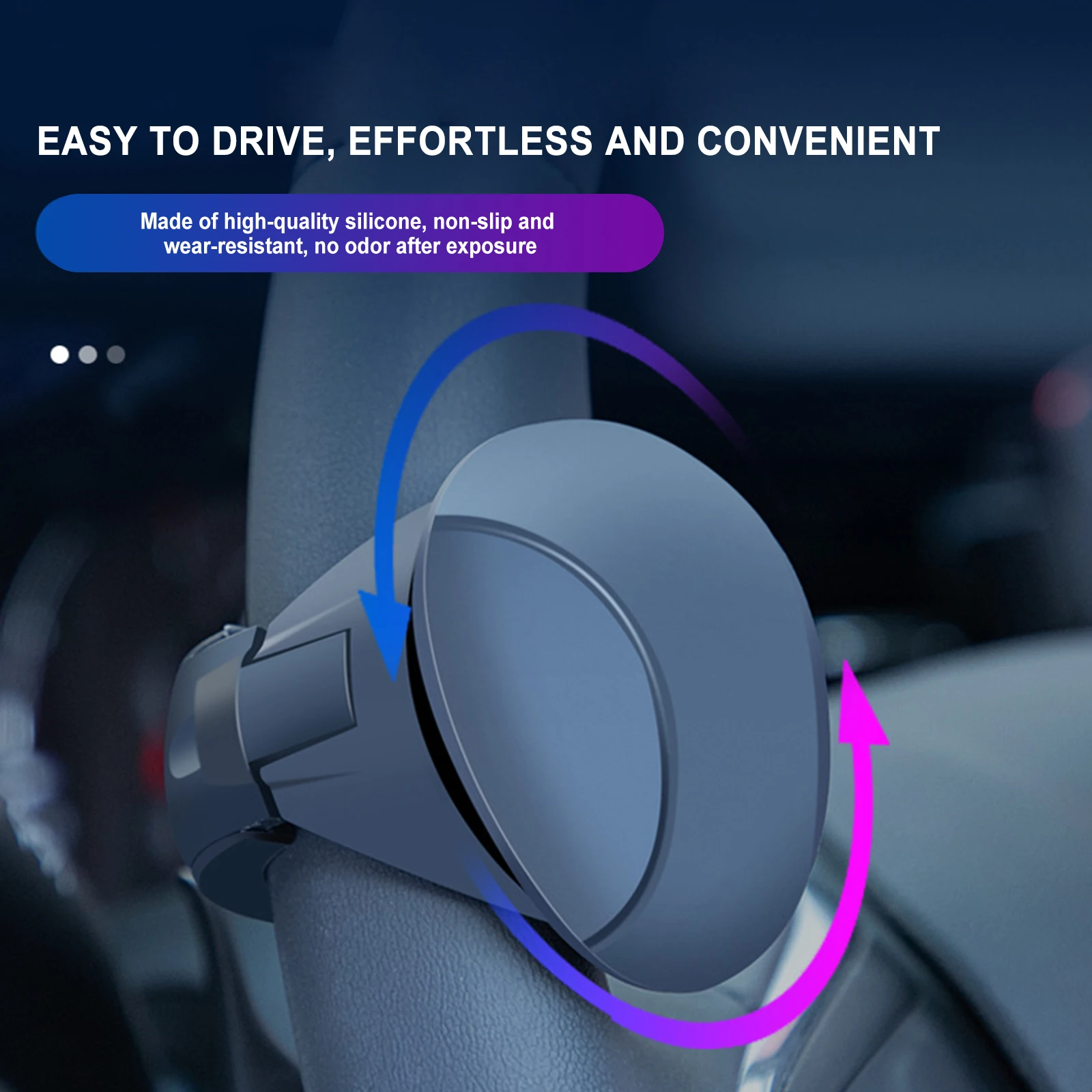 Car Turning Steering Wheel Booster Spinner Knob 360 Degree Rotation Metal Bearing Power Handle Ball Shaped Helper Hand Control