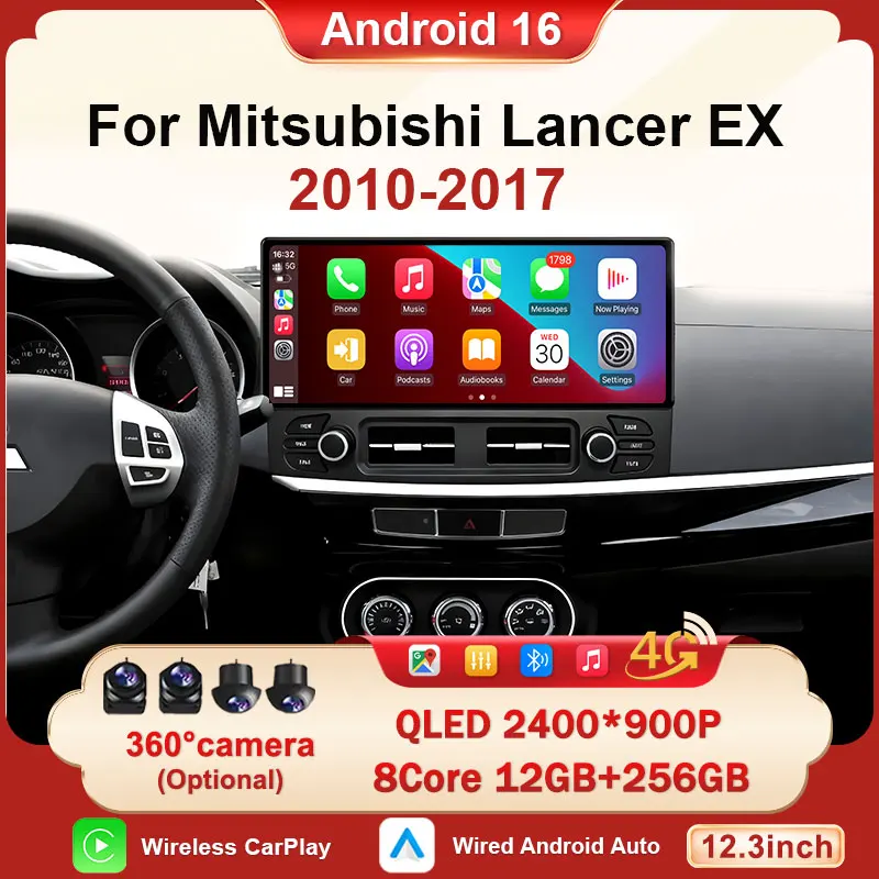 

Мультимедийная система для Mitsubishi Lancer EX 2010-2017 с сенсорным экраном 12.3'', беспроводным CarPlay, Android Auto и GPS-плеером (LHD)