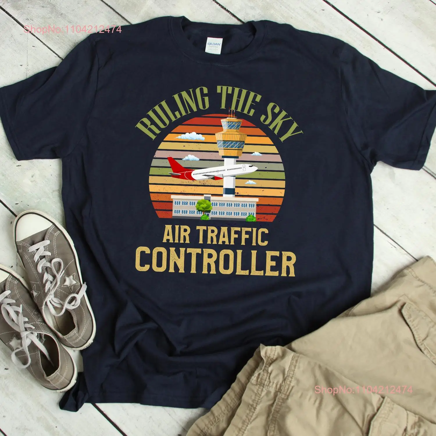 Air Traffic Controller T Shirt Funny Controlling Cool Control ATC Humor long or short sleeves