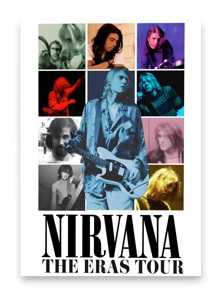 Hot Rock Band n-narvanes affiche espace parfait autocollant auto-adhésif pour bureau Home cinéma mur Art décor cadeau fantaisie