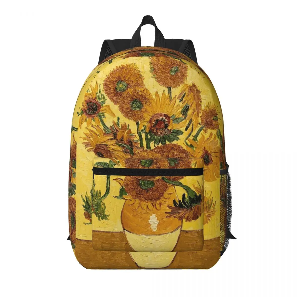

Vincent Van Gogh Sunflowers Sun Flowers Student Backpack School Bag Hiking Travel Daypack for Men Women Bookbag Shoulder Bags