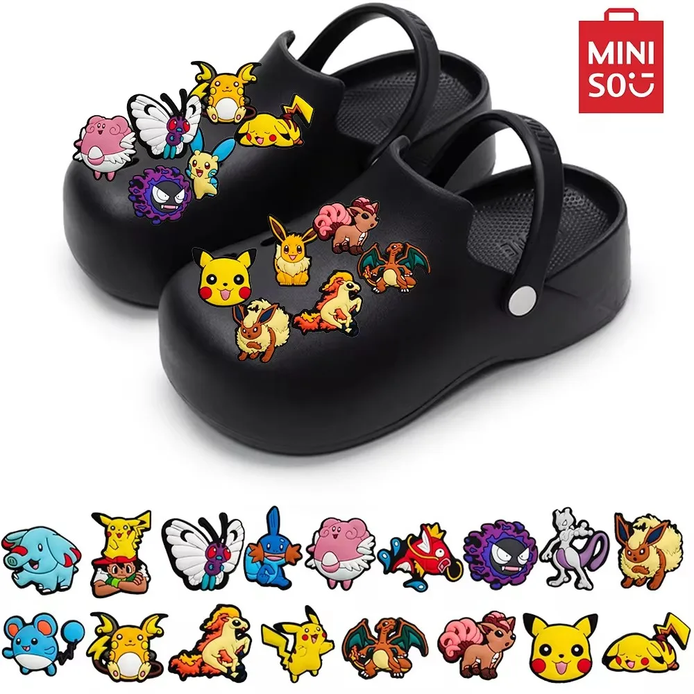 

MINISO Cartoon 1PCS Anime Shoe Charms DIY Clogs Accessories Creative Children's Festival Gift PVC Shoe Buckle ﻿