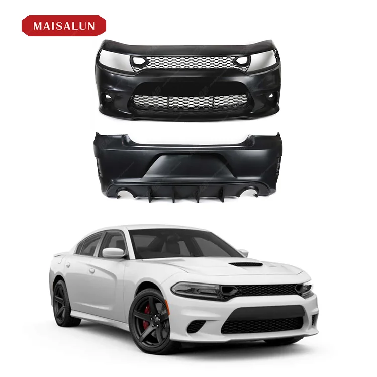 

Factory price SRT Style Front Bumper Rear Diffuser Body Kit For 2015-2023 dodge charger upgrade SRT Bodykit