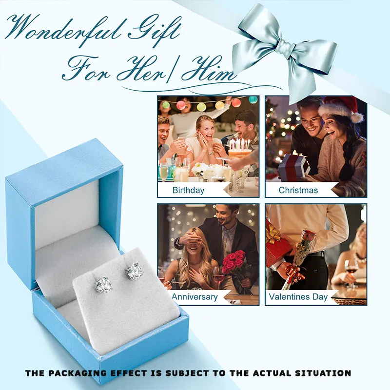 Рисунок 6 - TUHE классические круглые серьги унисекс с муассанитом