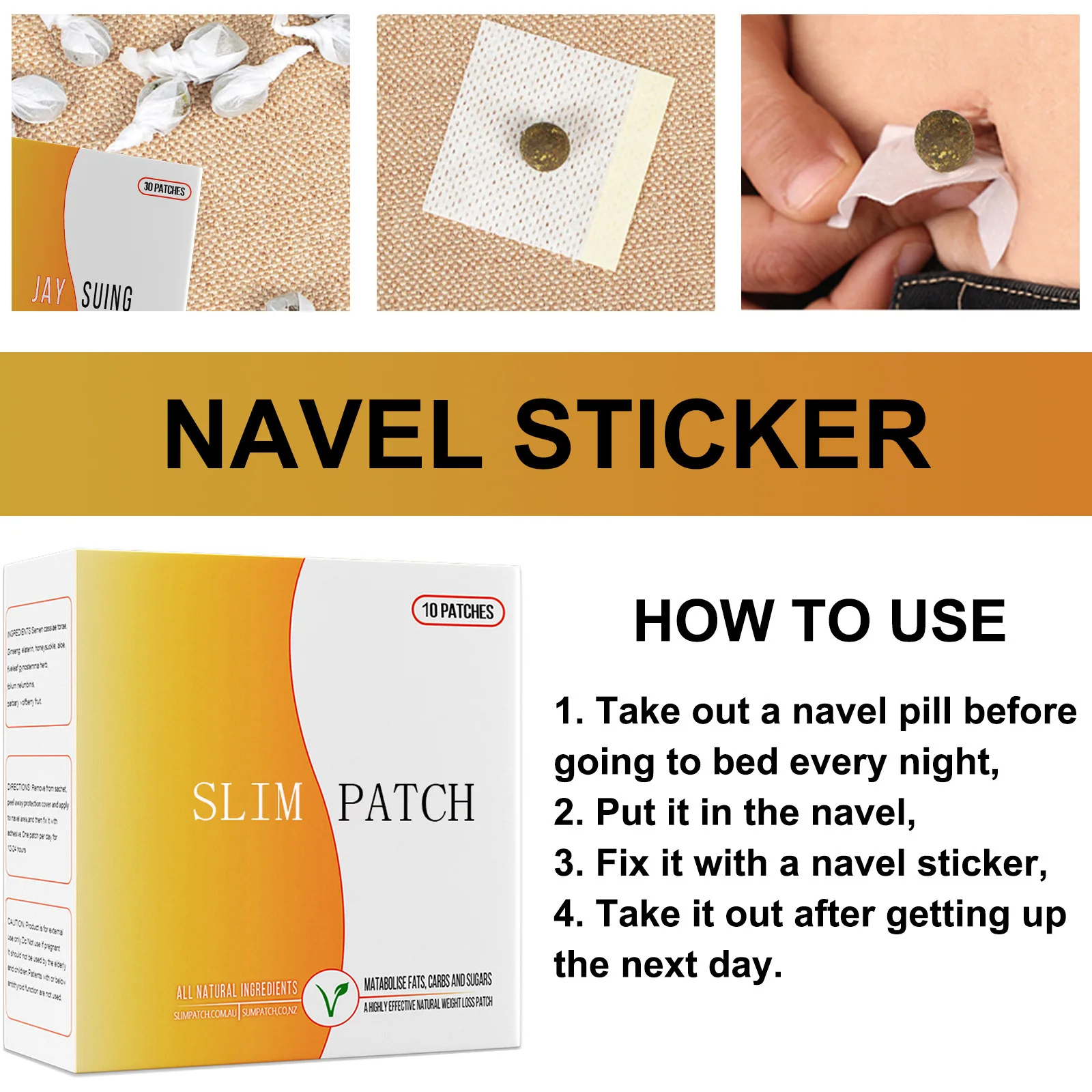 Slimming Navel Plaster Burning Fat Waist Belly Diet Weight Loss Anti Cellulite Patch Products That Actually Work Thin Thighs New