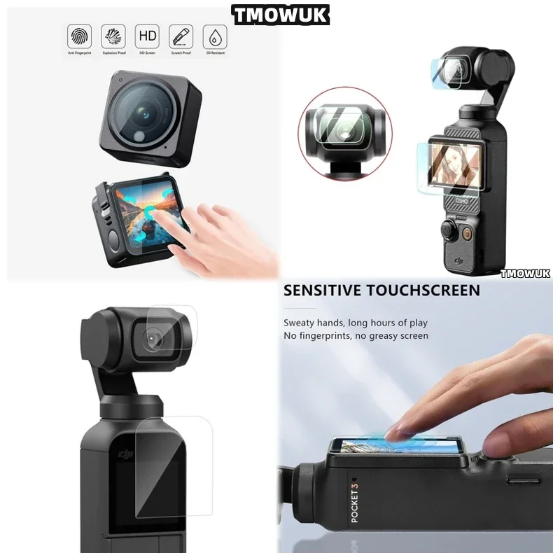 

For DJI Pocket 1 2 Osmo Pocket 3, Drop Proof Screen Protector For Action 2 4 Pro.
