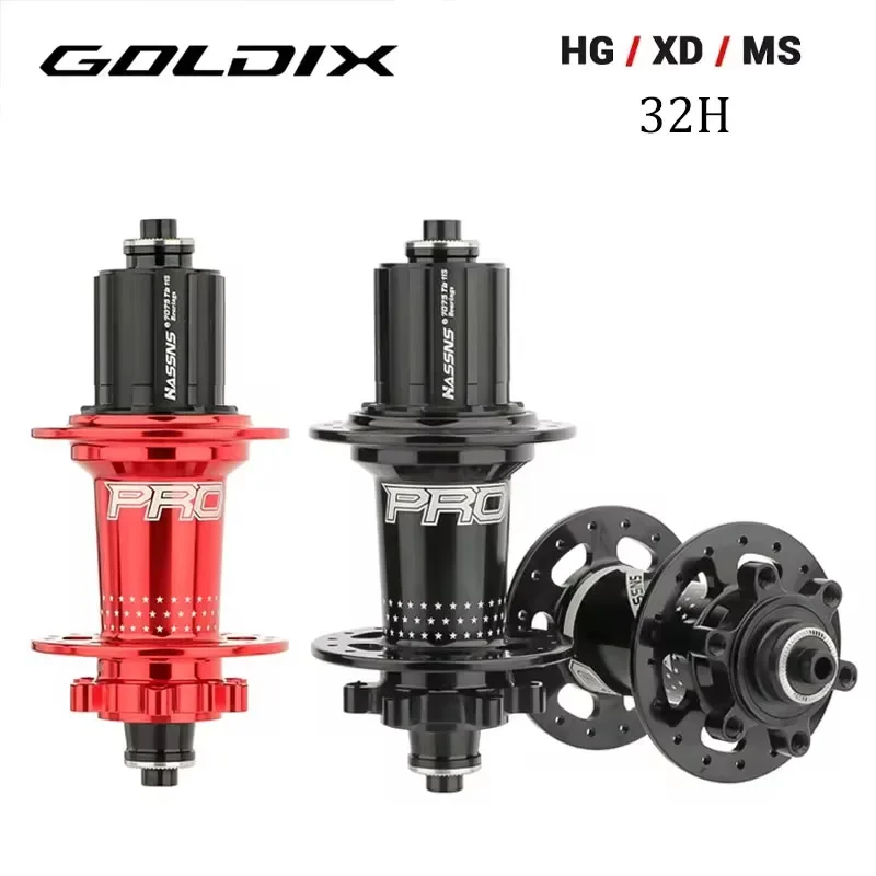 HASSNS PRO7 32H J-Bend Spokes Bicycle Hub 135x10 142x12 12x148 HG/XD/MS 4Pcs Sealed Bearing for SHIMANO MTB Bike Cycling Part