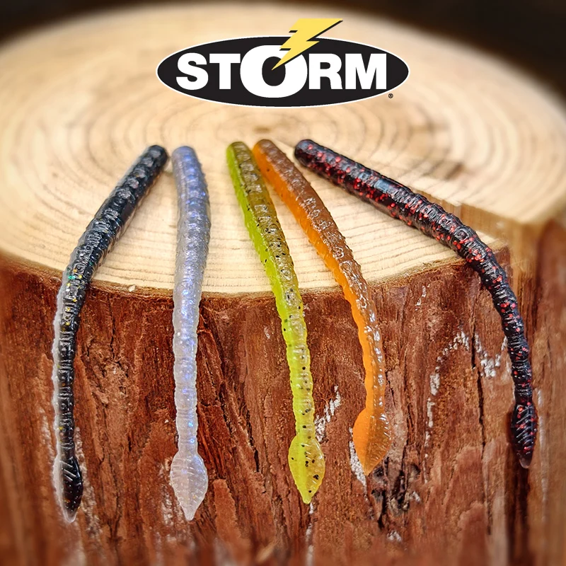 

American STORM Shizun Five-mesh Leaf-tailed Noodles Perch Mandarin Fish Cowl Mouth Lead Head Hook Soft